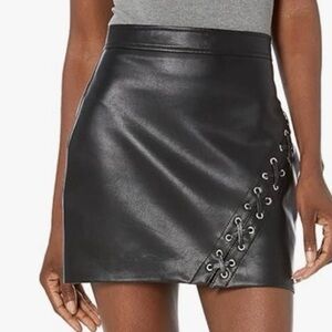 BLANKNYC Faux Leather Black Mini Skit